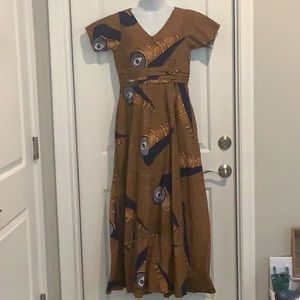 Yellow Custom Ankara dress